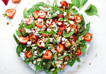 Spinach Strawberry Salad with Balsamic Vinaigrette