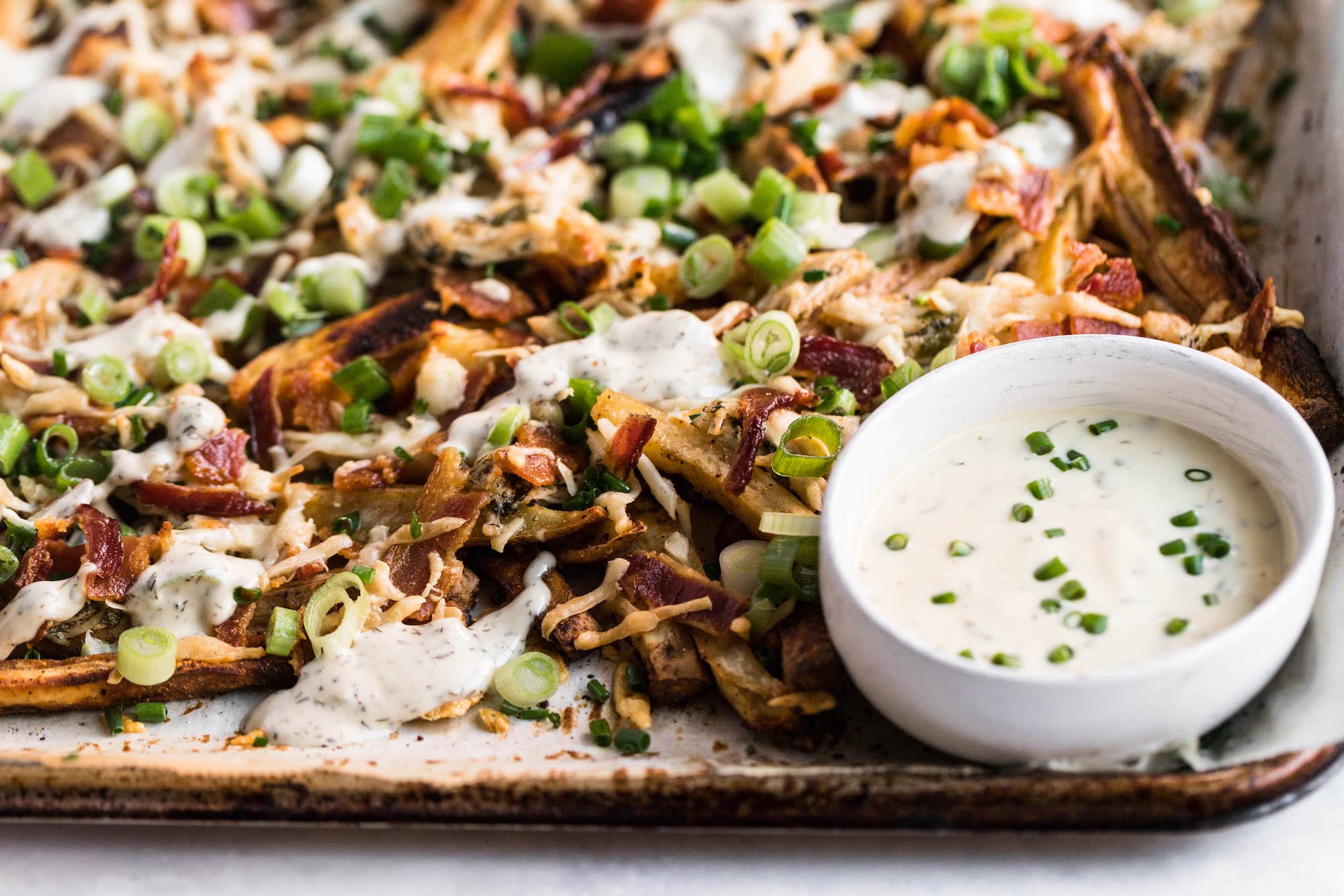 fries with ranch dressing Baked French Loaded Fries
