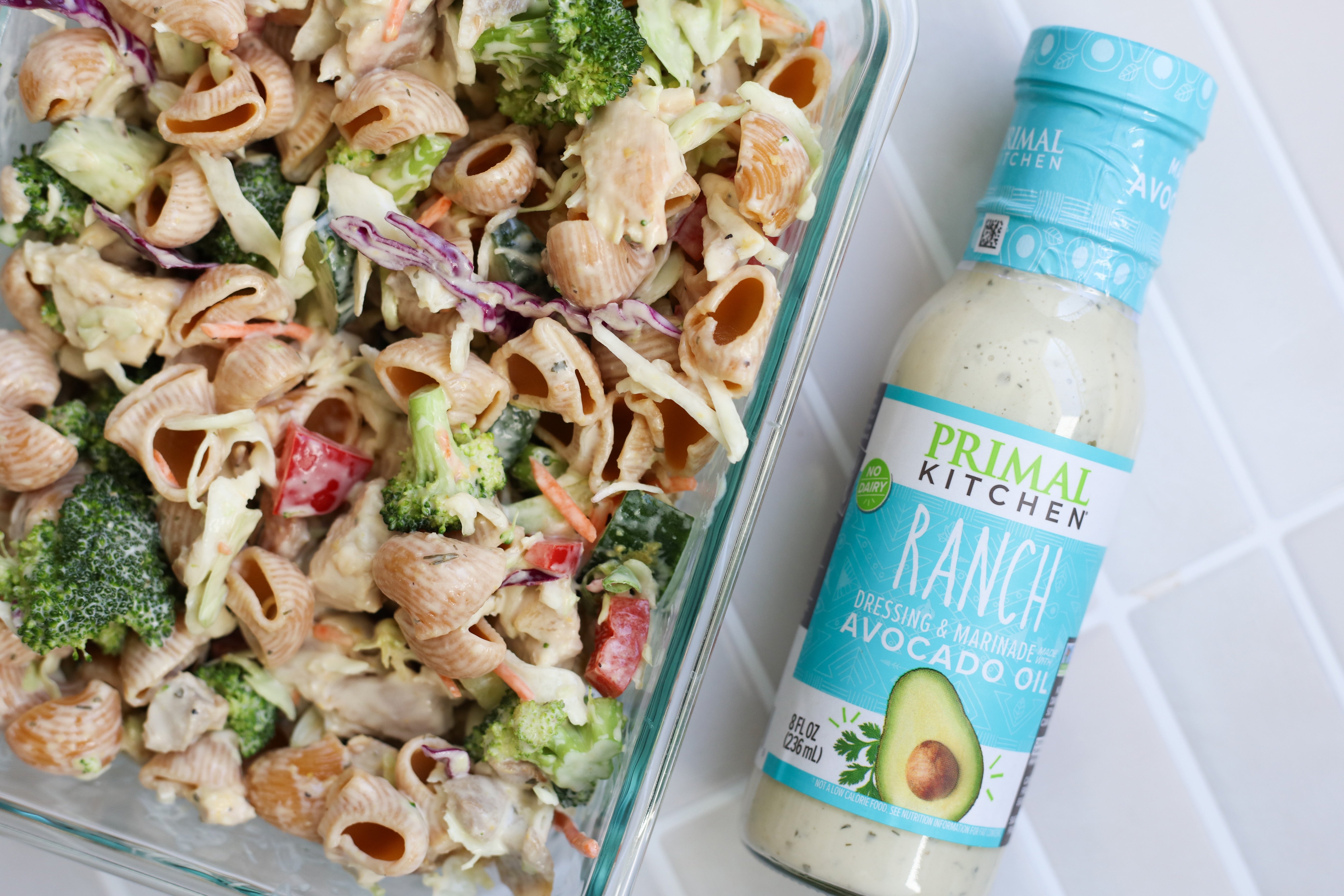 Creamy Ranch Chicken Pasta Salad