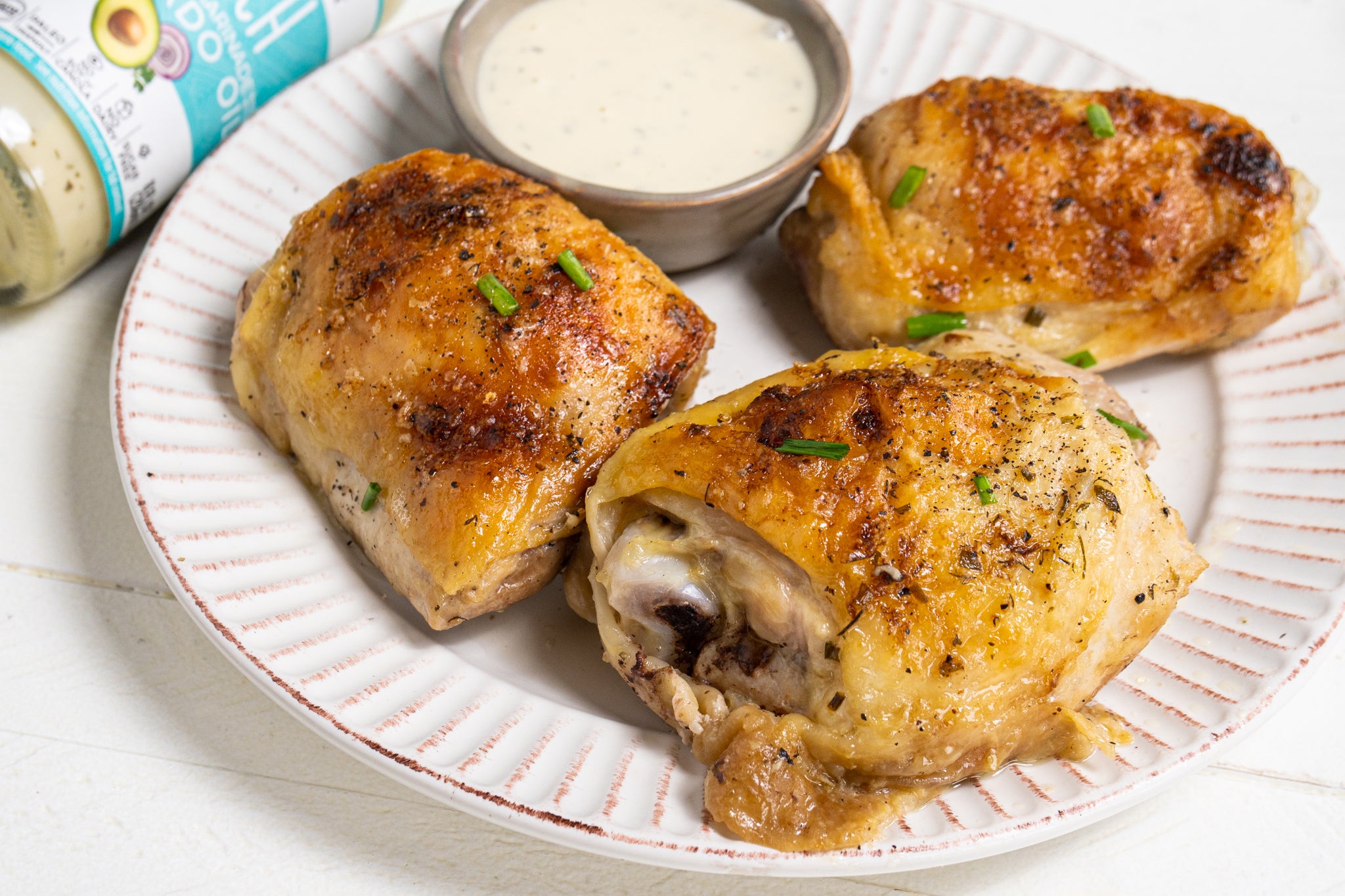 Baked Chicken Thighs with Ranch Dressing Baked Chicken Thighs with Ranch Dressing