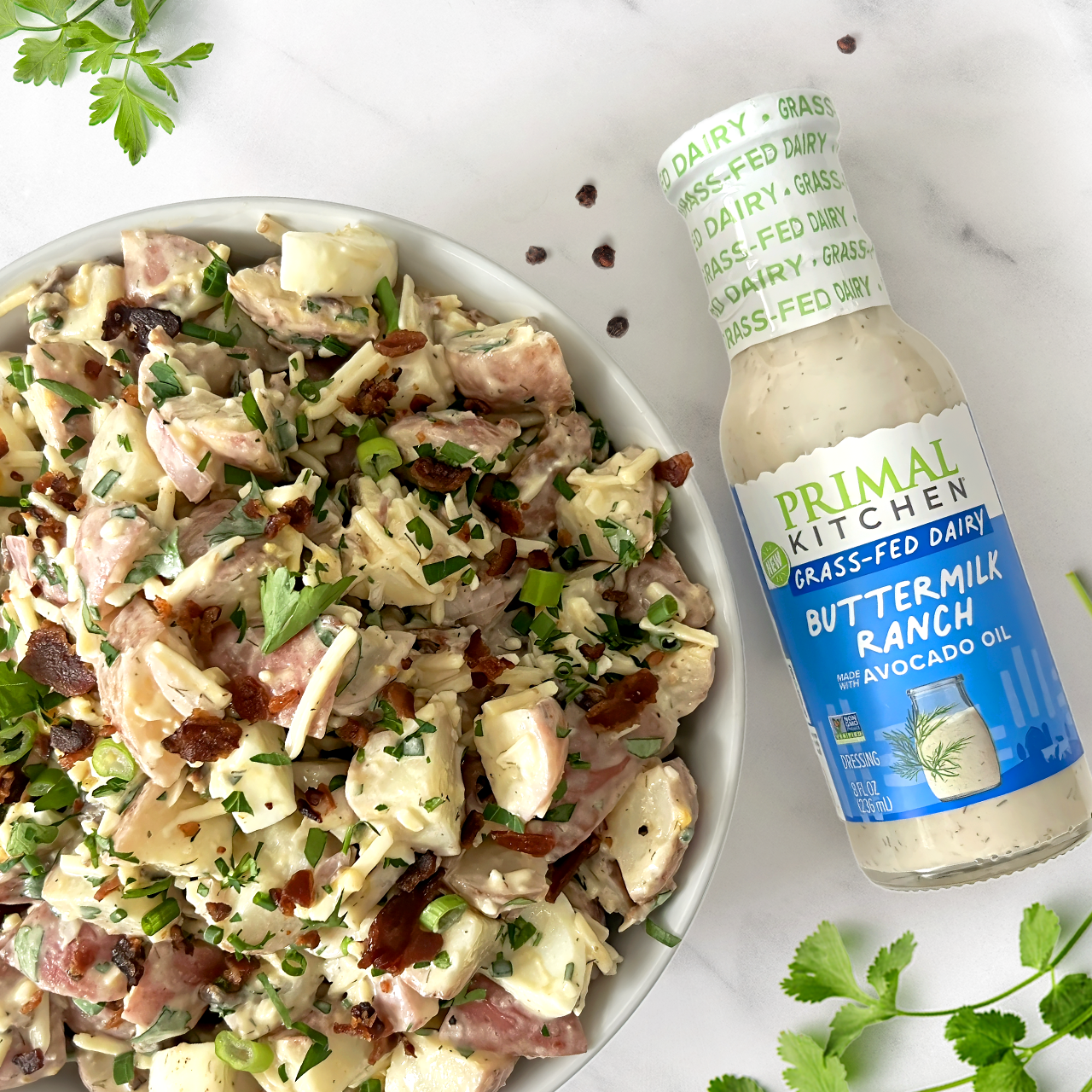 potato salad with ranch dressing Bacon Ranch Potato Salad