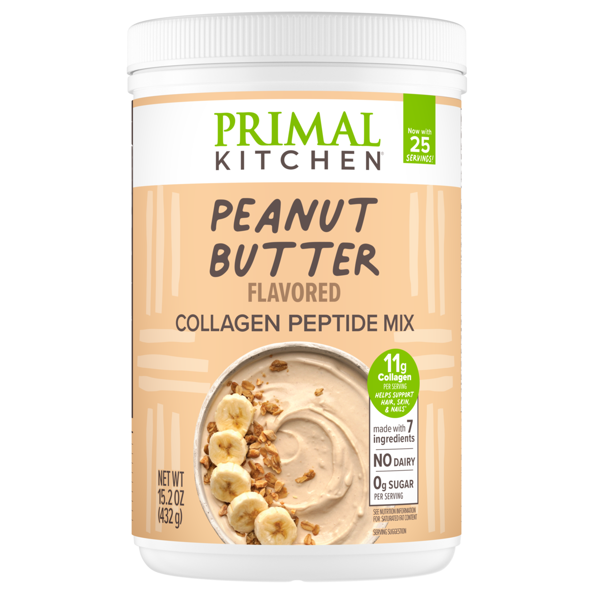 Peanut Butter Collagen Peptides Keto Collagen Powder Primal