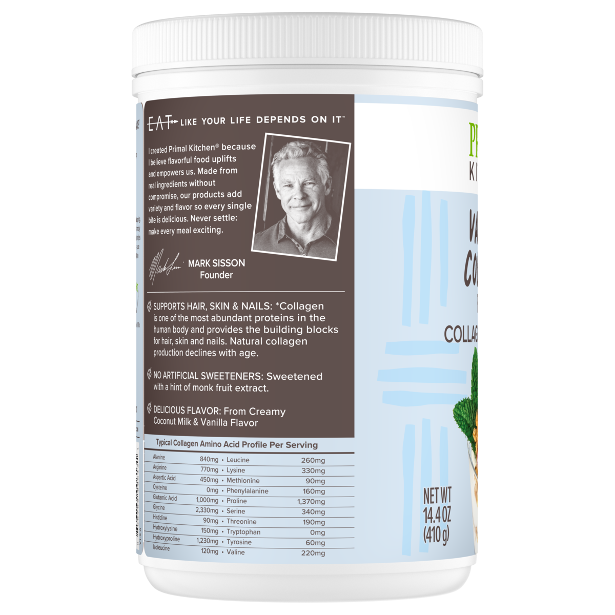 Vanilla Coconut Flavored Collagen Peptide Mix