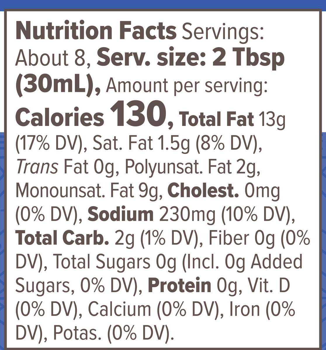 Nutrition Facts