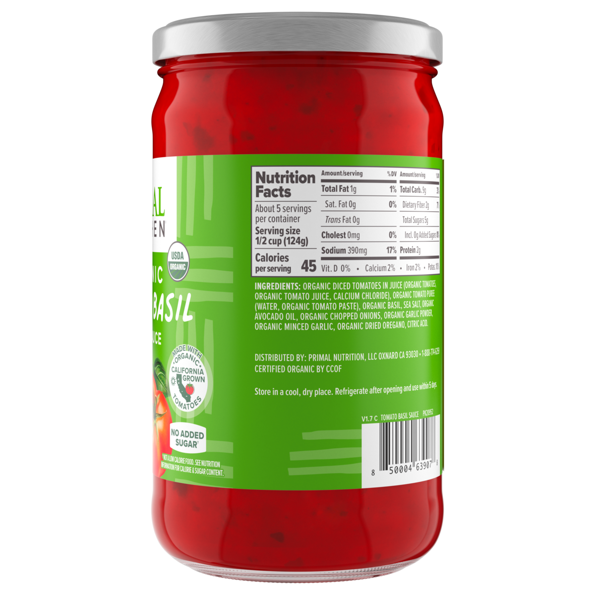 Tomato Basil Marinara Sauce