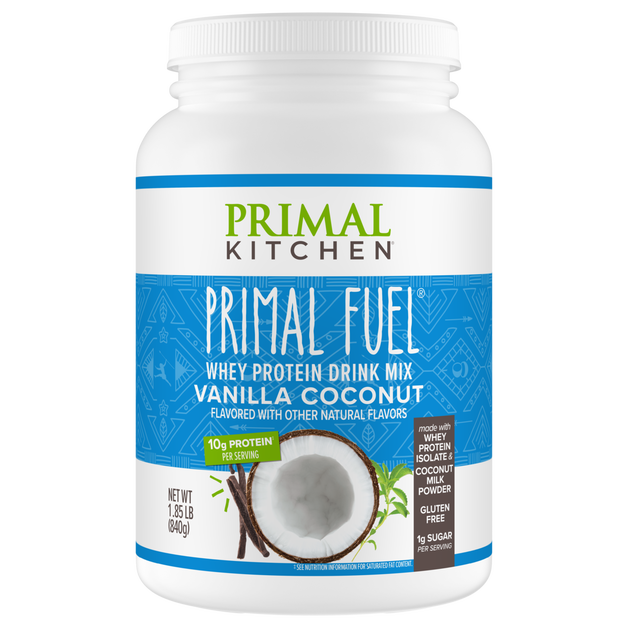Primal Fuel: Vanilla Coconut Whey Protein Drink Mix