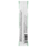 Nutrition label of a single serving packet of Primal Kitchen Unflavored Collagen peptide drink mix with a green and white label on a light grey background.