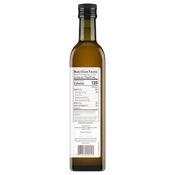 Pure Avocado Oil for High Heat Cooking Olive Oil Substitute Primal Kitchen