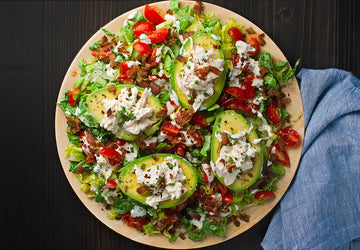 BLT Chicken Salad Stuffed Avocados