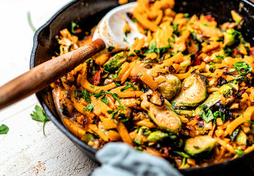 Fall Vegetable Pasta with Bacon