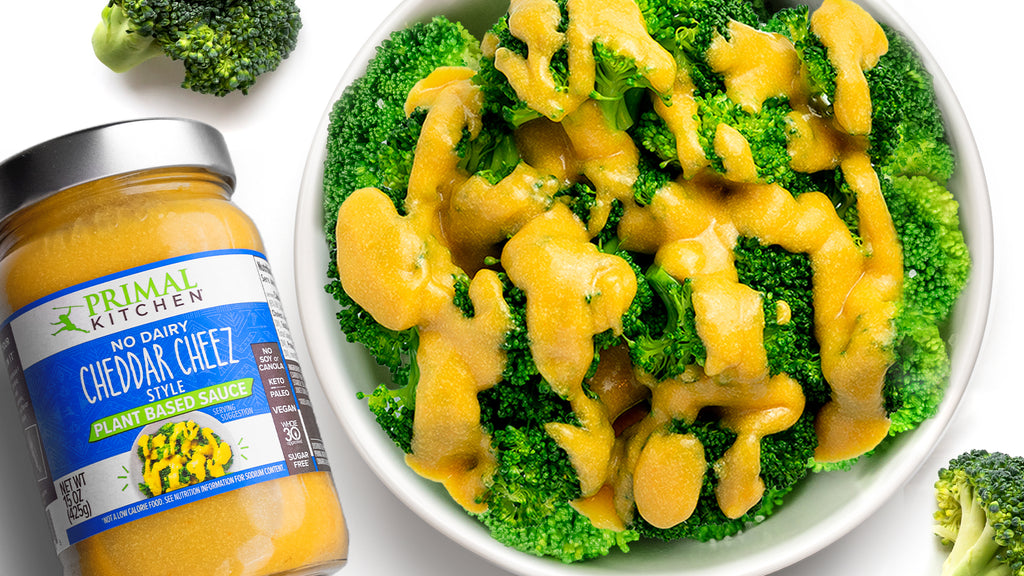 Quick Broccoli and NoDairy Cheese Recipe Primal Kitchen