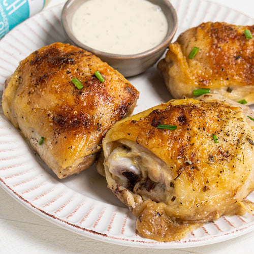 Baked Chicken Thighs with Ranch Dressing