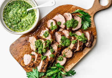 Pork Tenderloin with Homemade Chimichurri Sauce