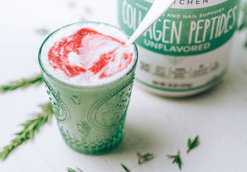 Keto-Friendly Candy Cane Collagen Smoothie