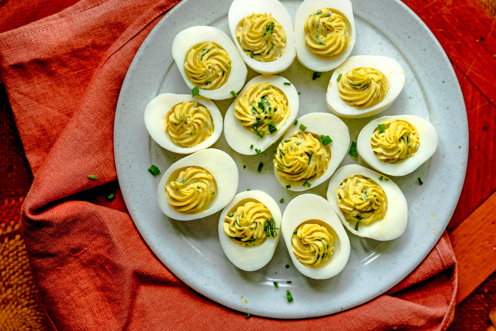 Spinach & Artichoke Deviled Eggs Primal Kitchen