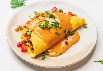 Southwest Omelet with Buffalo Sauce