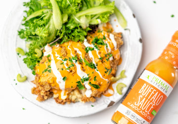 Blue Cheese Stuffed Chicken Breasts with Buffalo Sauce