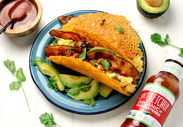 Keto Breakfast Tacos with Spicy Ketchup