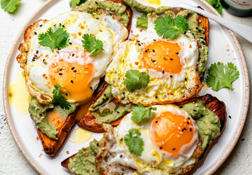 Sweet Potato Toast with Avocado and Egg
