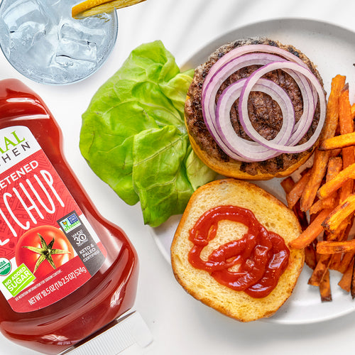 Classic Hamburger with Ketchup