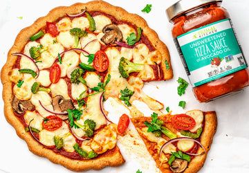 Veggie Pizza with Red Sauce (in 25 Minutes!)