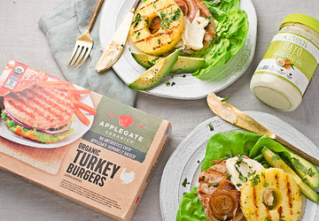 Turkey Burger Lettuce Wraps