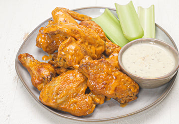 Keto Buffalo Wings with Blue Cheese