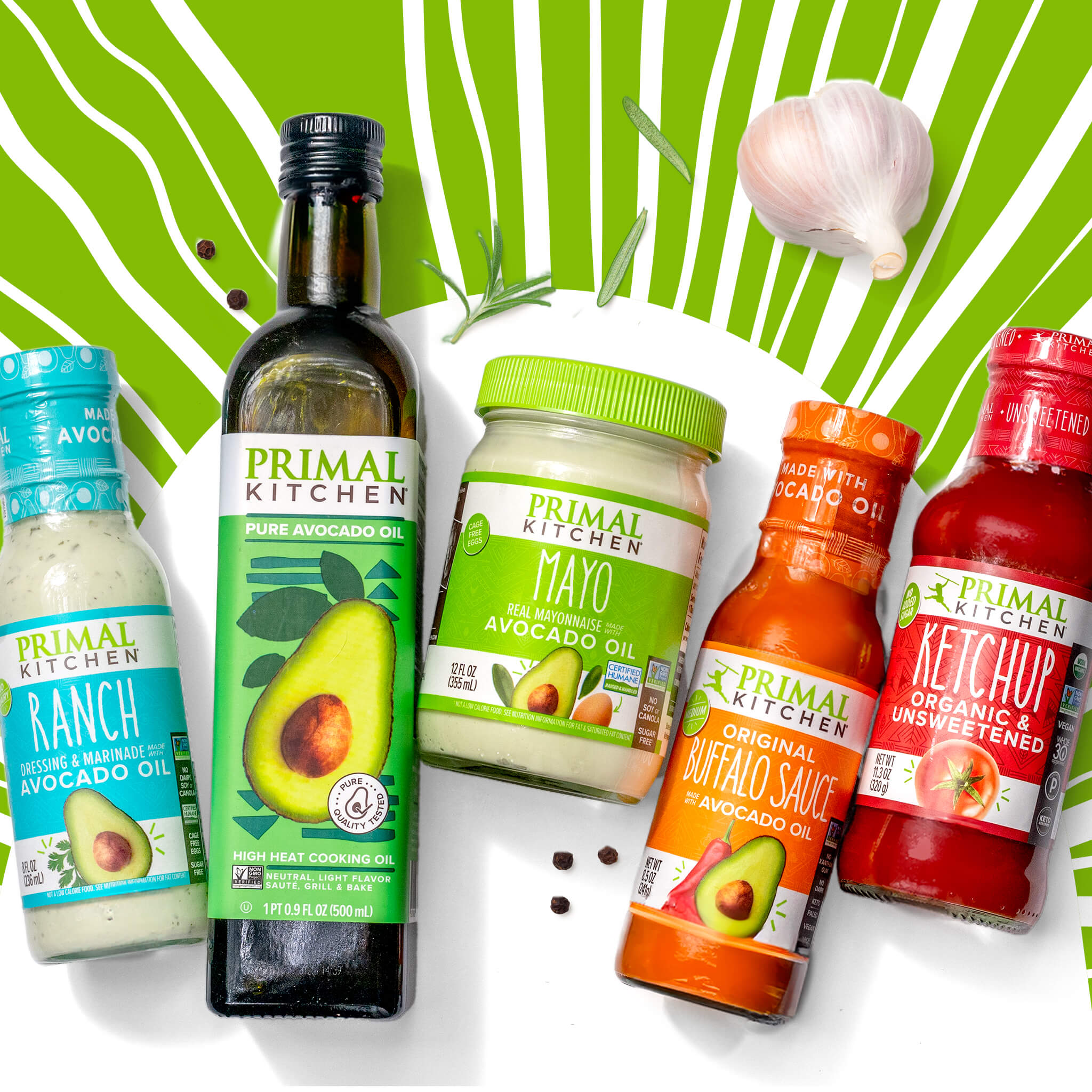 Condiments List Oil Condiments & Cooking Oils | Avocado Oil, Mayo, Ketchup | Primal Kitchen