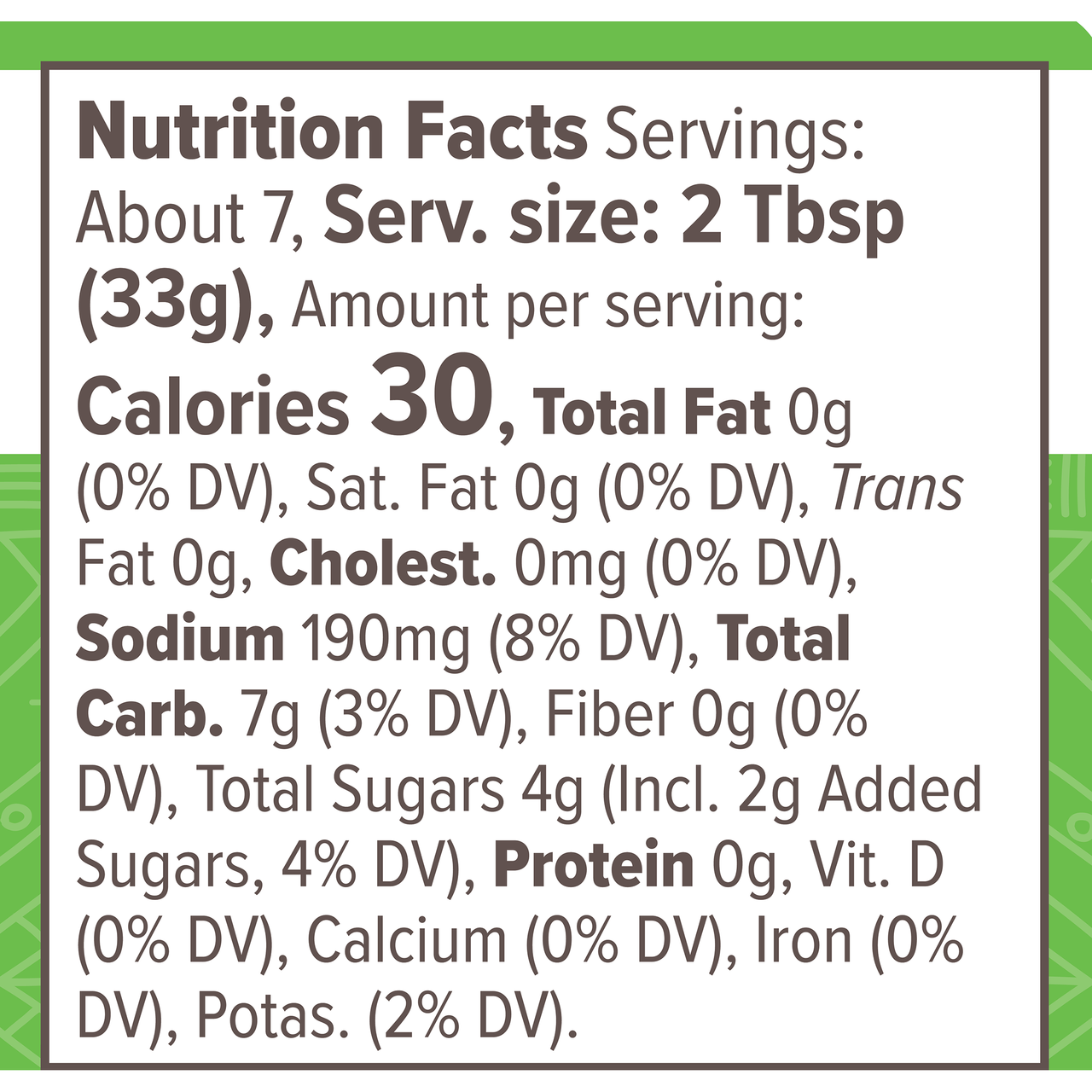 Nutrition Facts