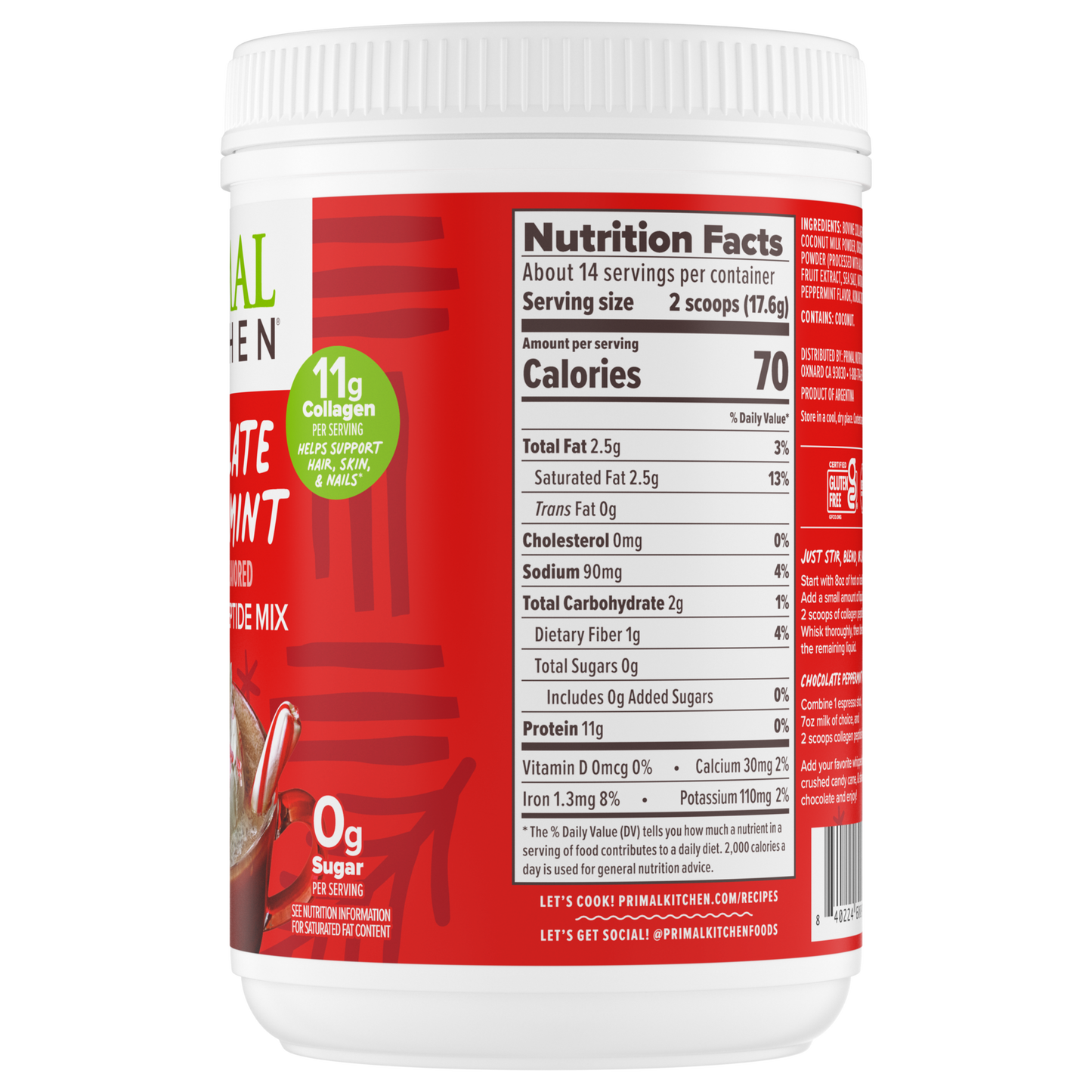 Chocolate Peppermint Collagen Drink Mix
