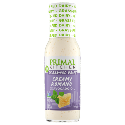 Primal Kitchen Creamy Romano (shelf-stable dressing with grass-fed dairy) — product image