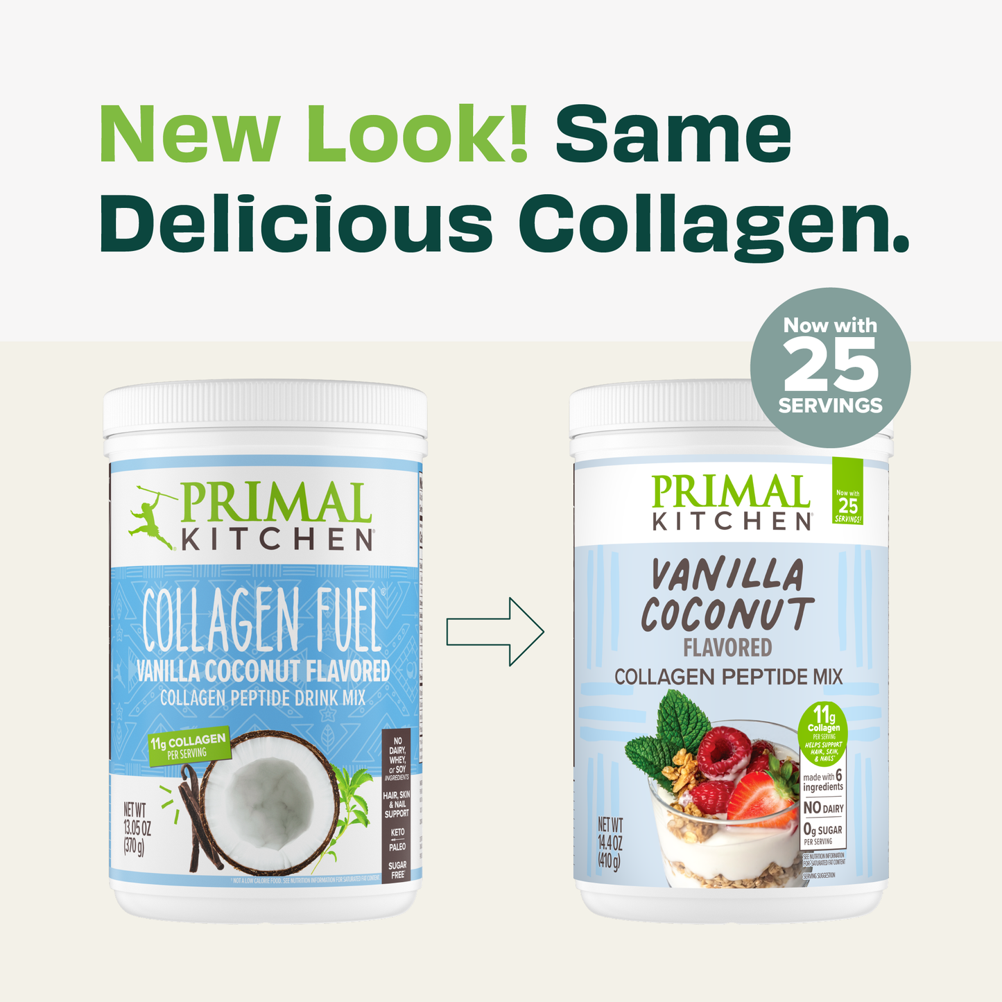 Vanilla Coconut Flavored Collagen Peptide Mix