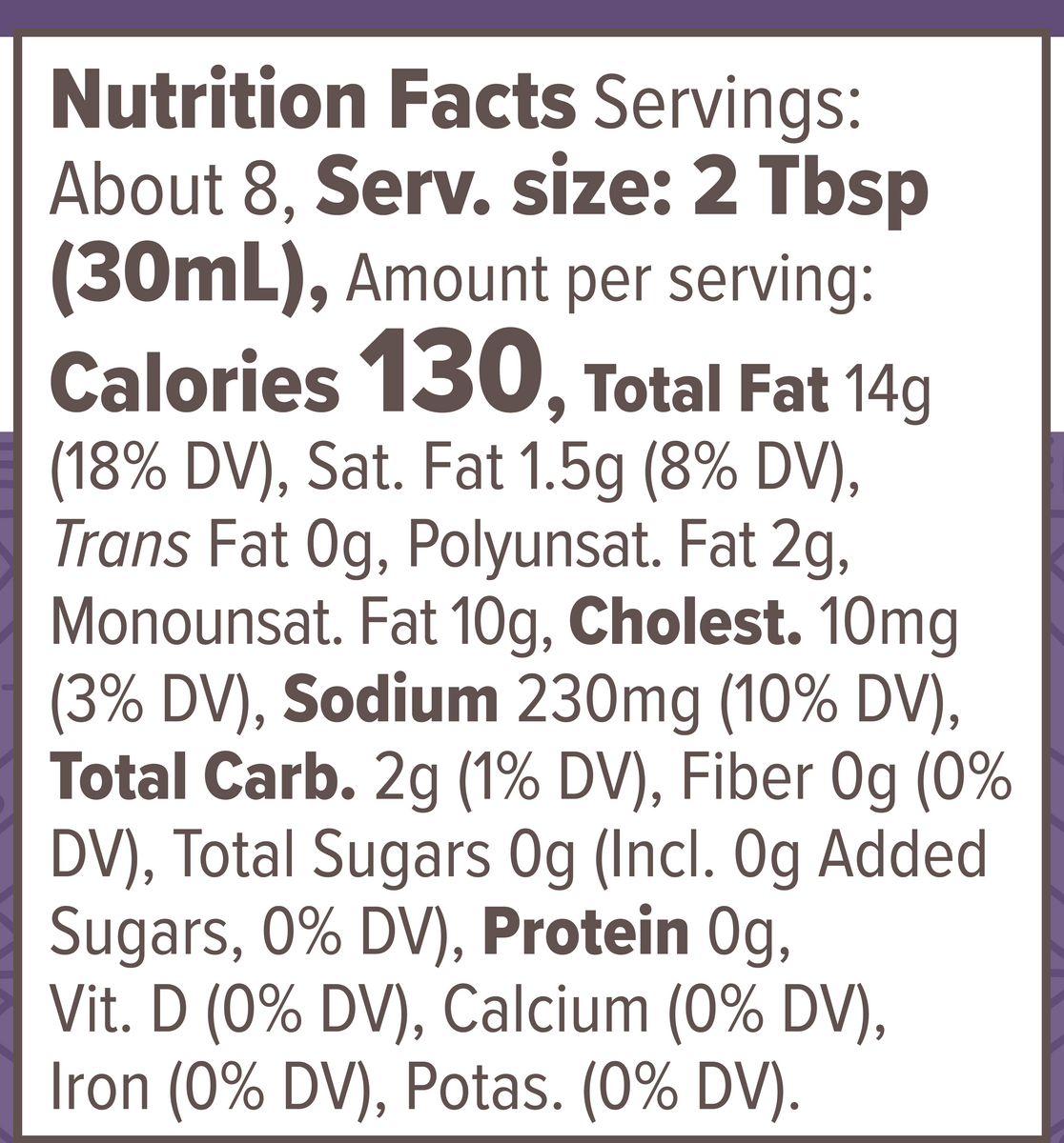 Nutrition Facts