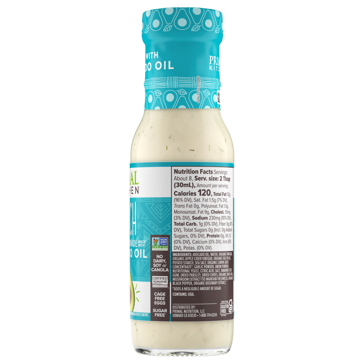 Ranch Dressing: Keto, Whole30, Paleo, Sugar Free, No Dairy