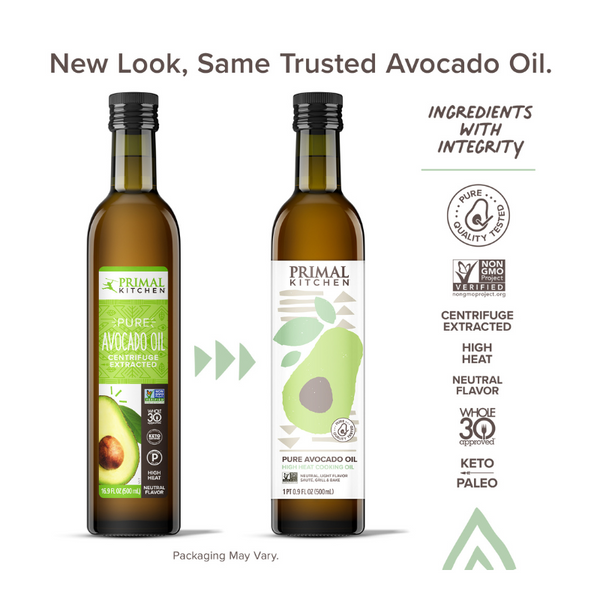 Pure Avocado Oil for High Heat Cooking Olive Oil Substitute Primal Kitchen