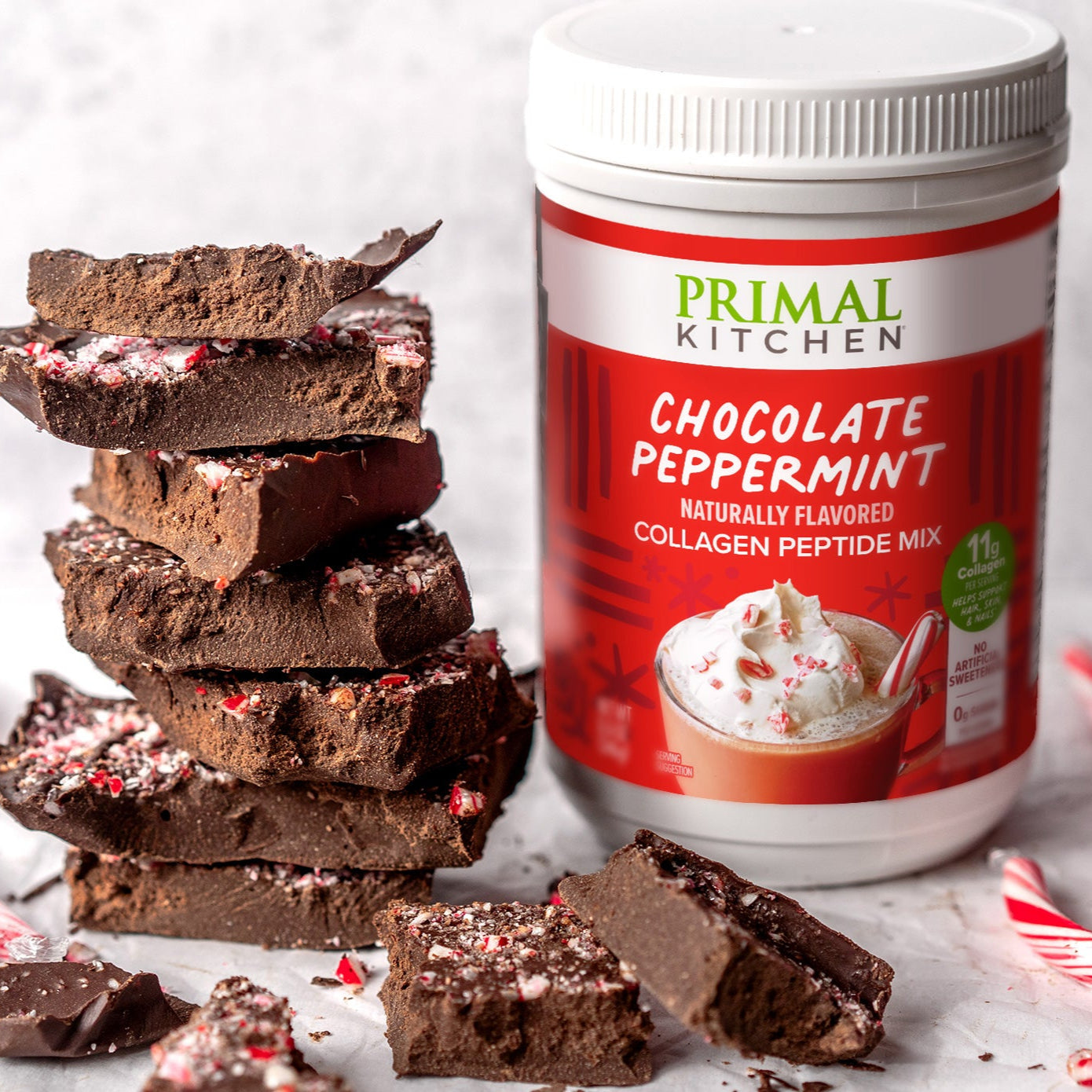 Chocolate Peppermint Collagen Drink Mix