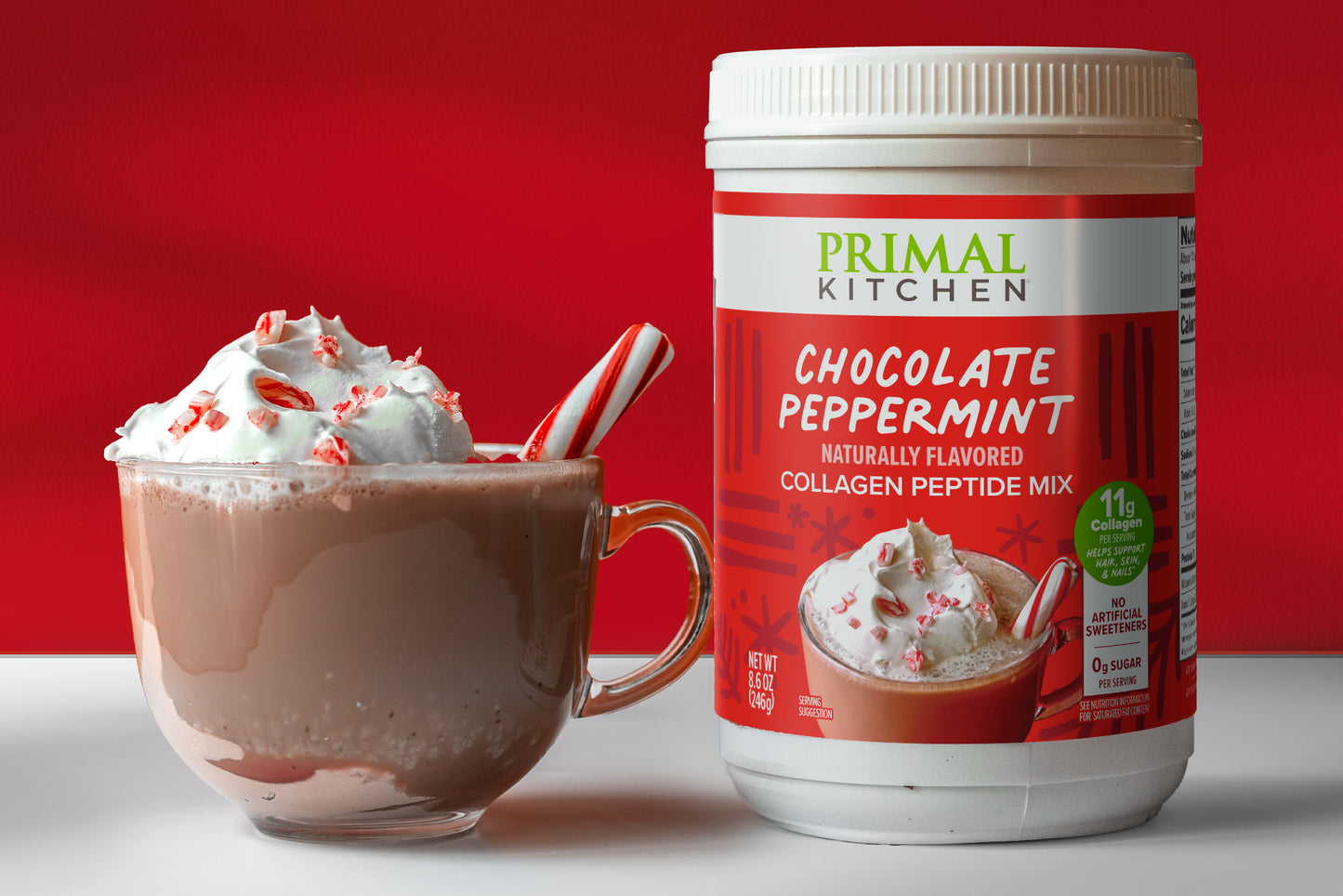 Chocolate Peppermint Collagen Drink Mix