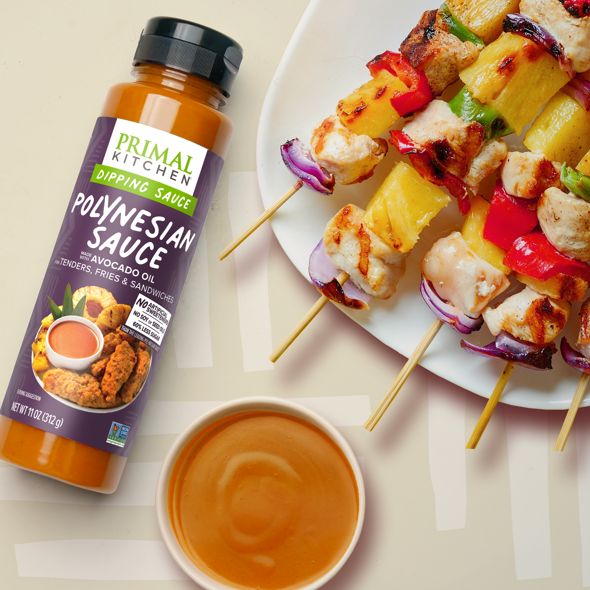 Primal Kitchen Polynesian Dipping Sauce – 60% Less Sugar, No Seed Oils