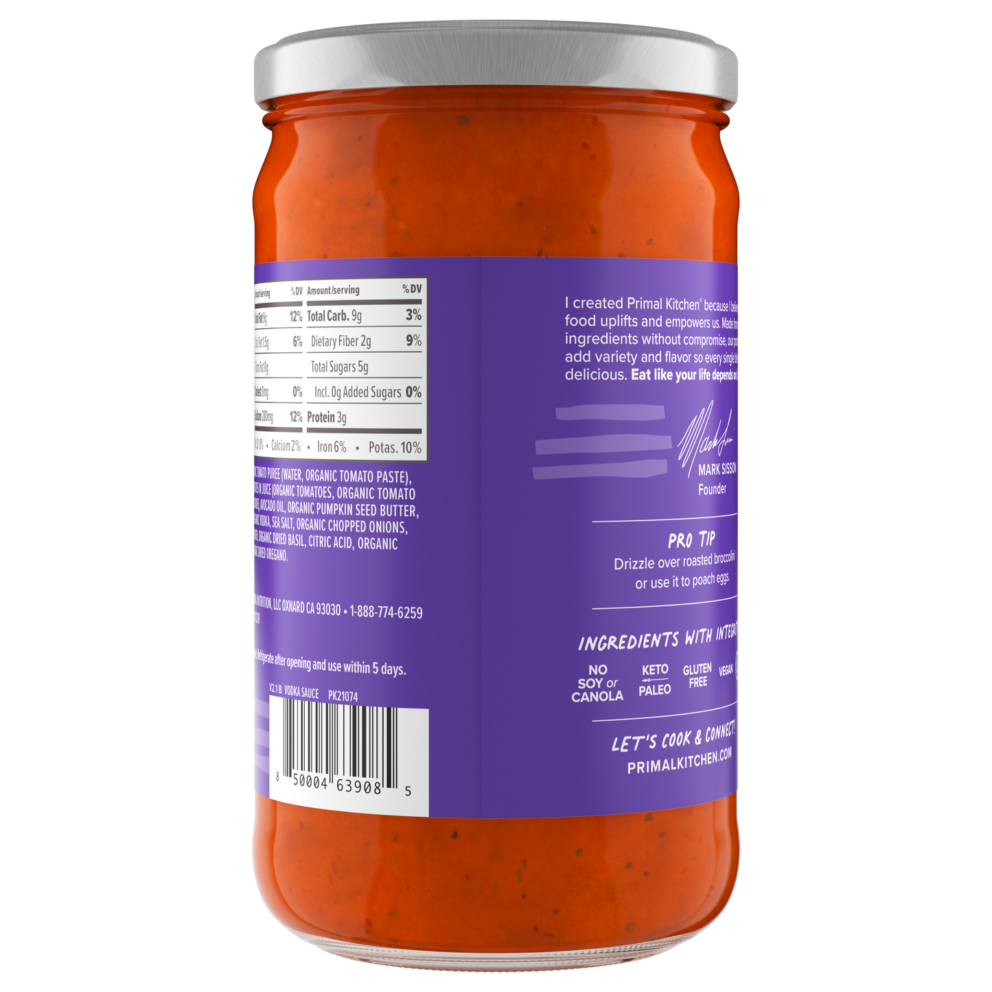 No Dairy Vodka Sauce