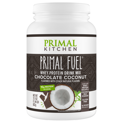 Primal Fuel: Chocolate Coconut Whey Protein Drink Mix