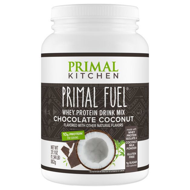 Primal Fuel: Chocolate Coconut Whey Protein Drink Mix