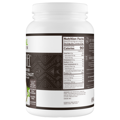 Primal Fuel: Chocolate Coconut Whey Protein Drink Mix