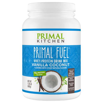 Primal Fuel: Vanilla Coconut Whey Protein Drink Mix