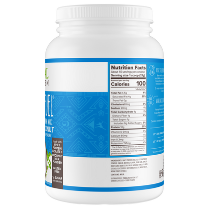 Primal Fuel: Vanilla Coconut Whey Protein Drink Mix