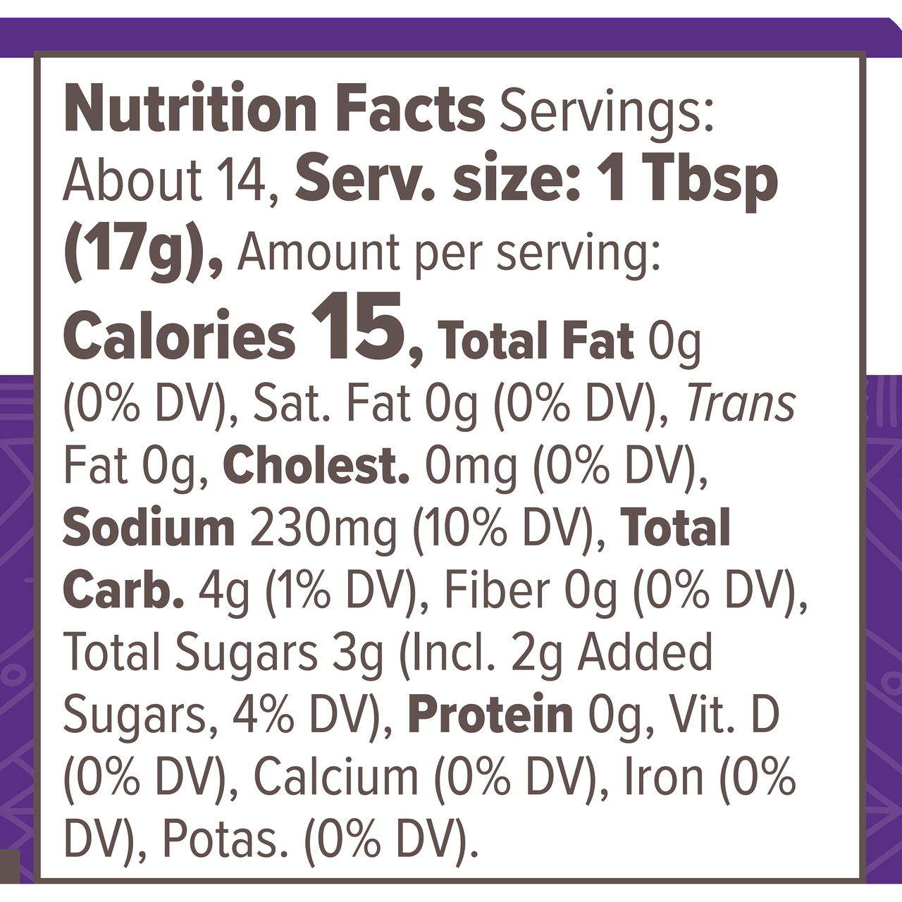 Nutrition Facts