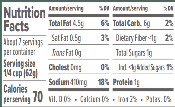Nutrition Facts