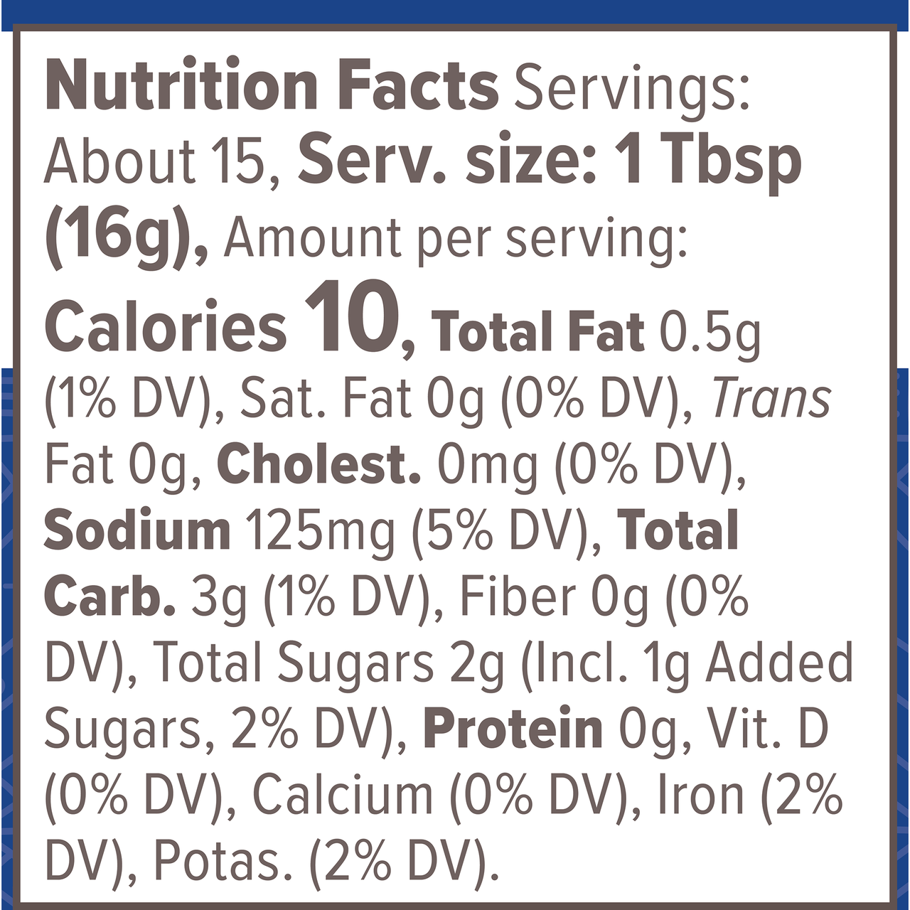 Nutrition Facts