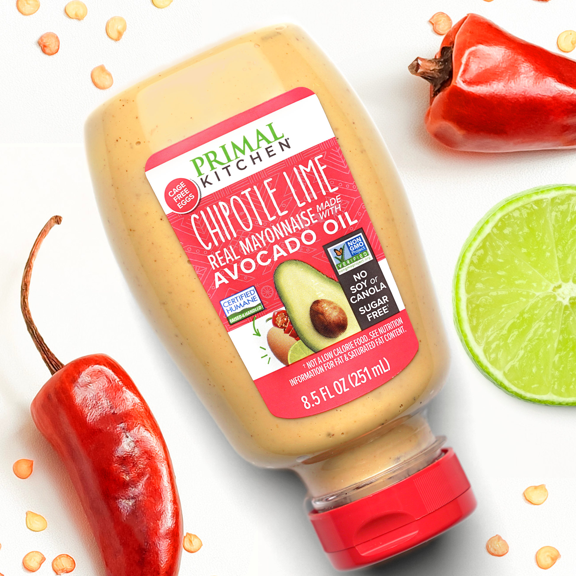 Squeeze Chipotle Lime Mayo: Avocado Oil, Whole30, Keto | Primal Squeeze Chipotle Lime Mayo: Avocado Oil, Whole30, Keto | Primal