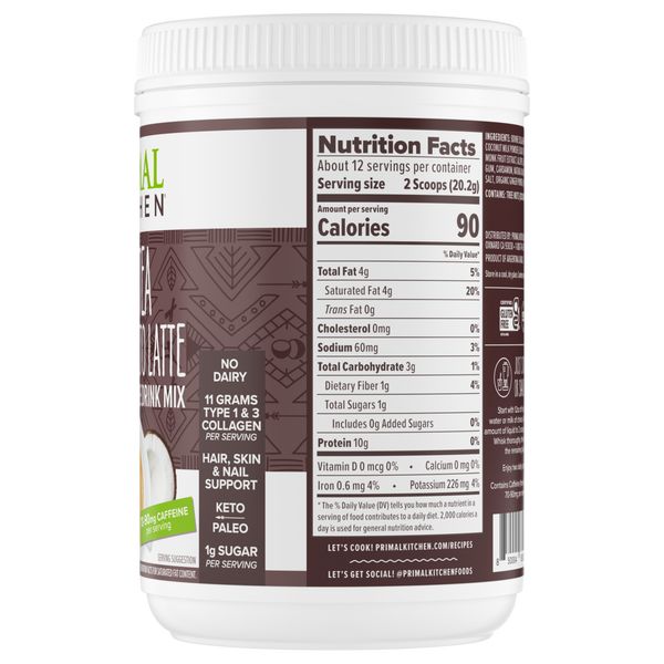 Chai Tea Keto Latte with Collagen Peptides Keto Collagen Drink