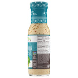 Side view of a bottle of Primal Kitchen Creamy Italian Dressing & Marinade, including nutrition facts and ingredient list.